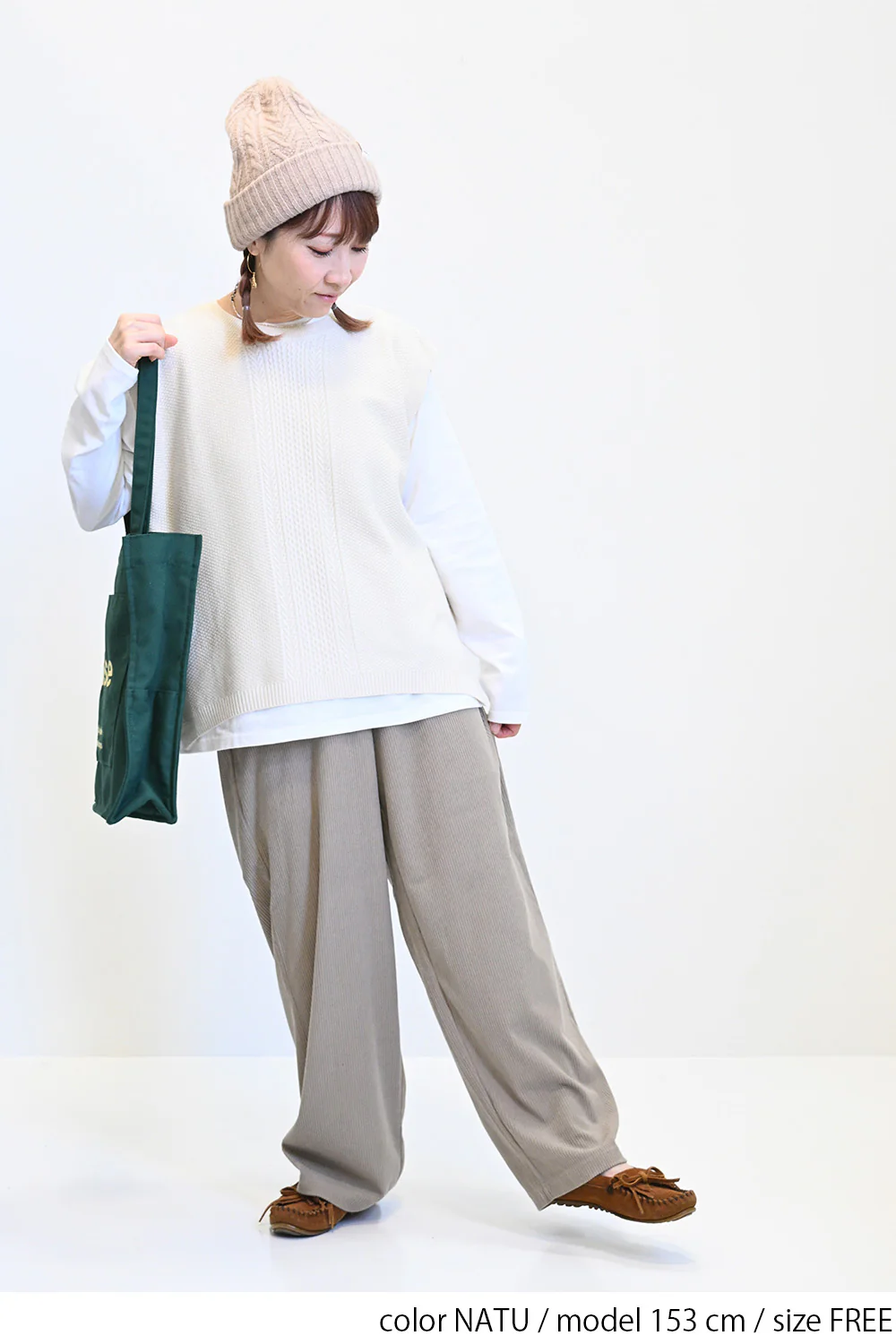 ケーブル柄ニットベスト - Image 26