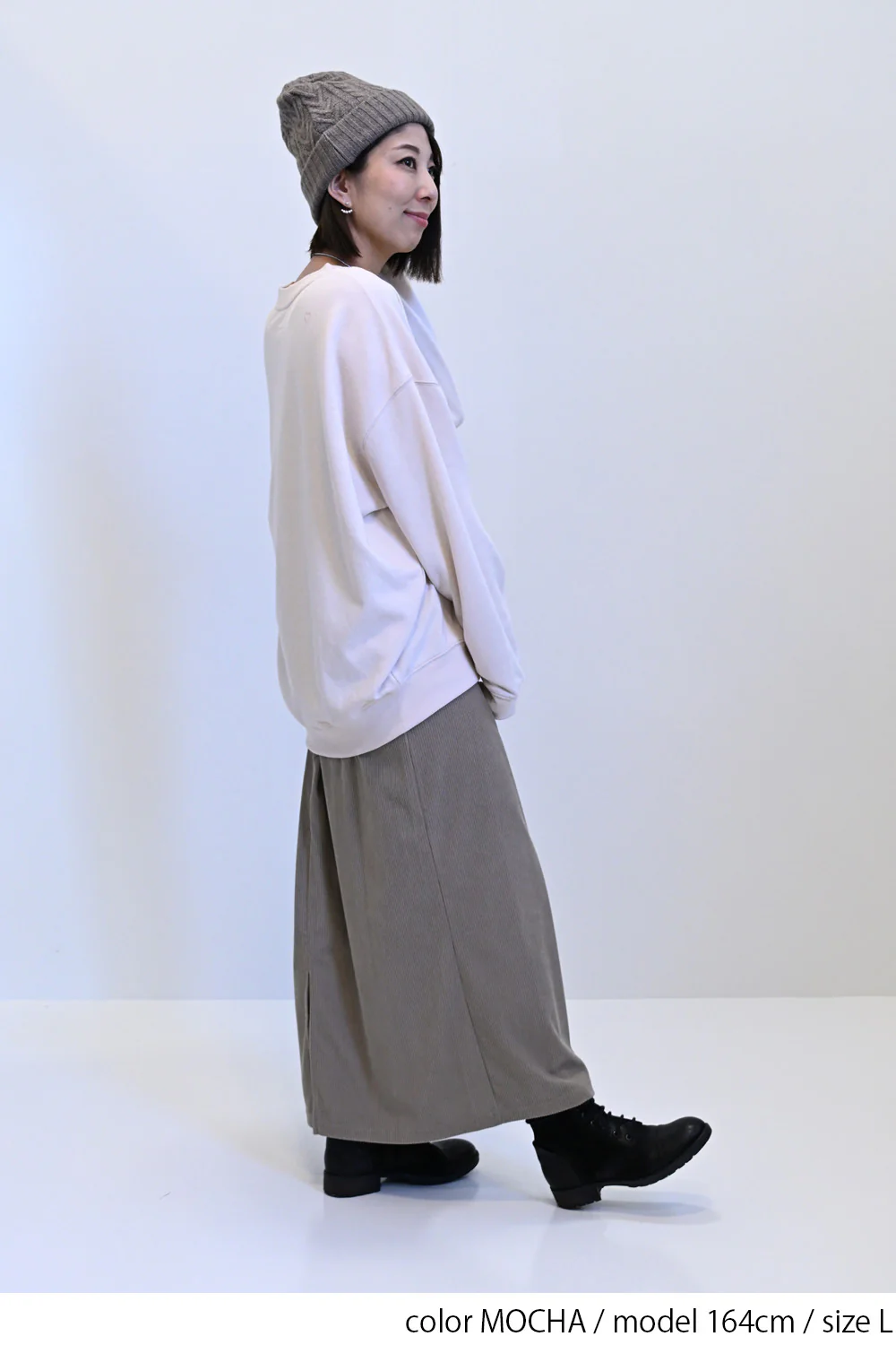 カットコーデュロイベイカースカート - Image 16