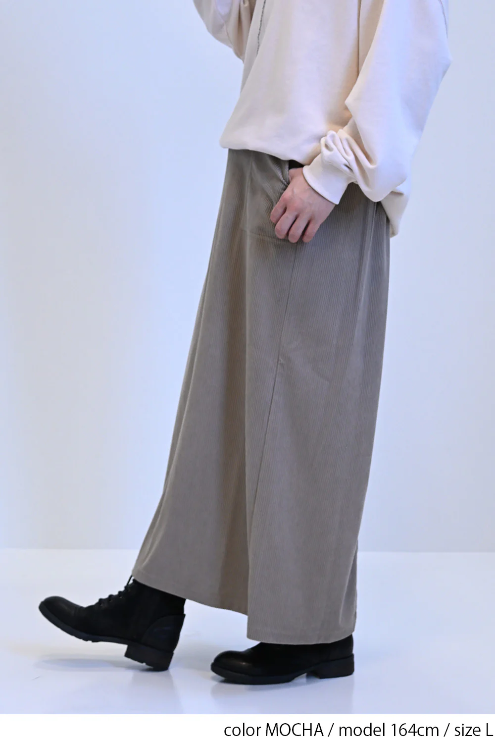 カットコーデュロイベイカースカート - Image 19