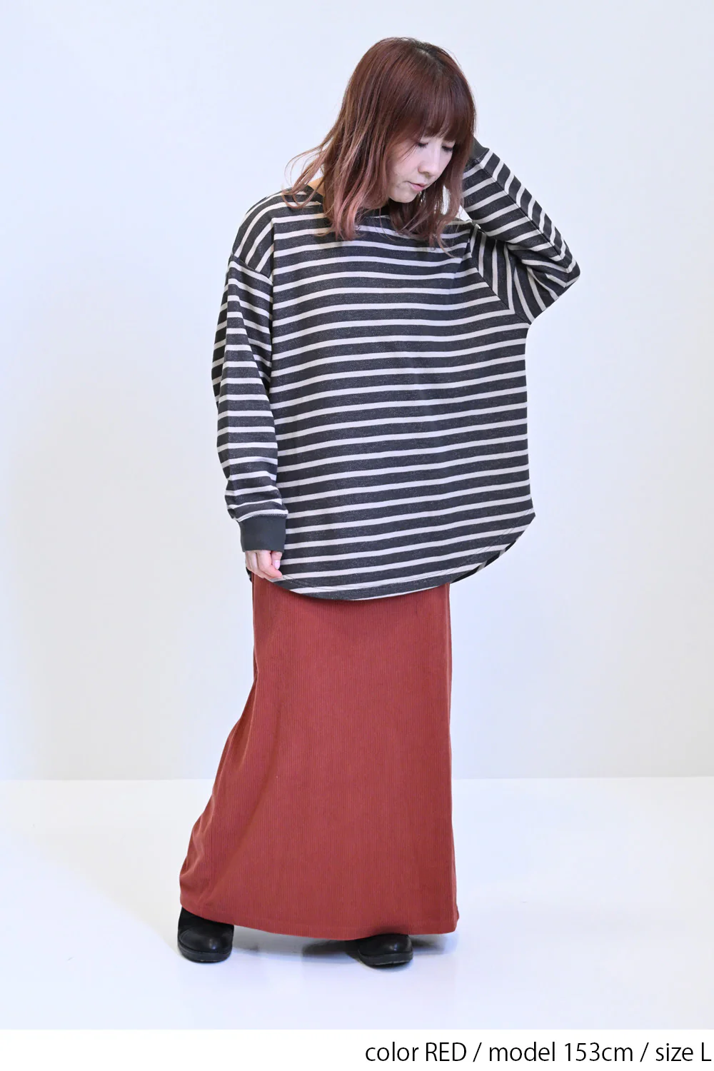 カットコーデュロイベイカースカート - Image 23