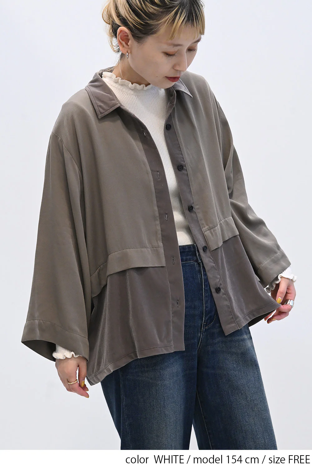 もちもち衿フリルリブニットプルオーバー - Image 12