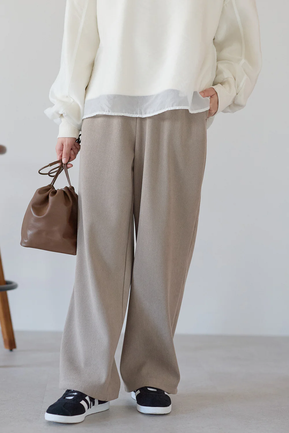 コーデュロイ裏ボンディングワイドパンツ - Image 32
