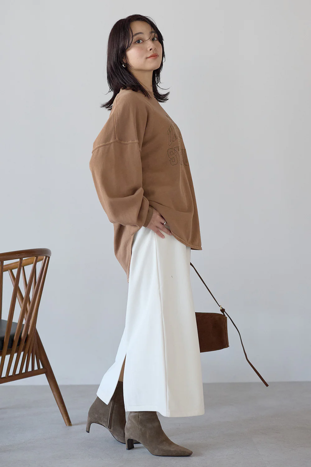 コーデュロイ裏ボンディングスカート - Image 45