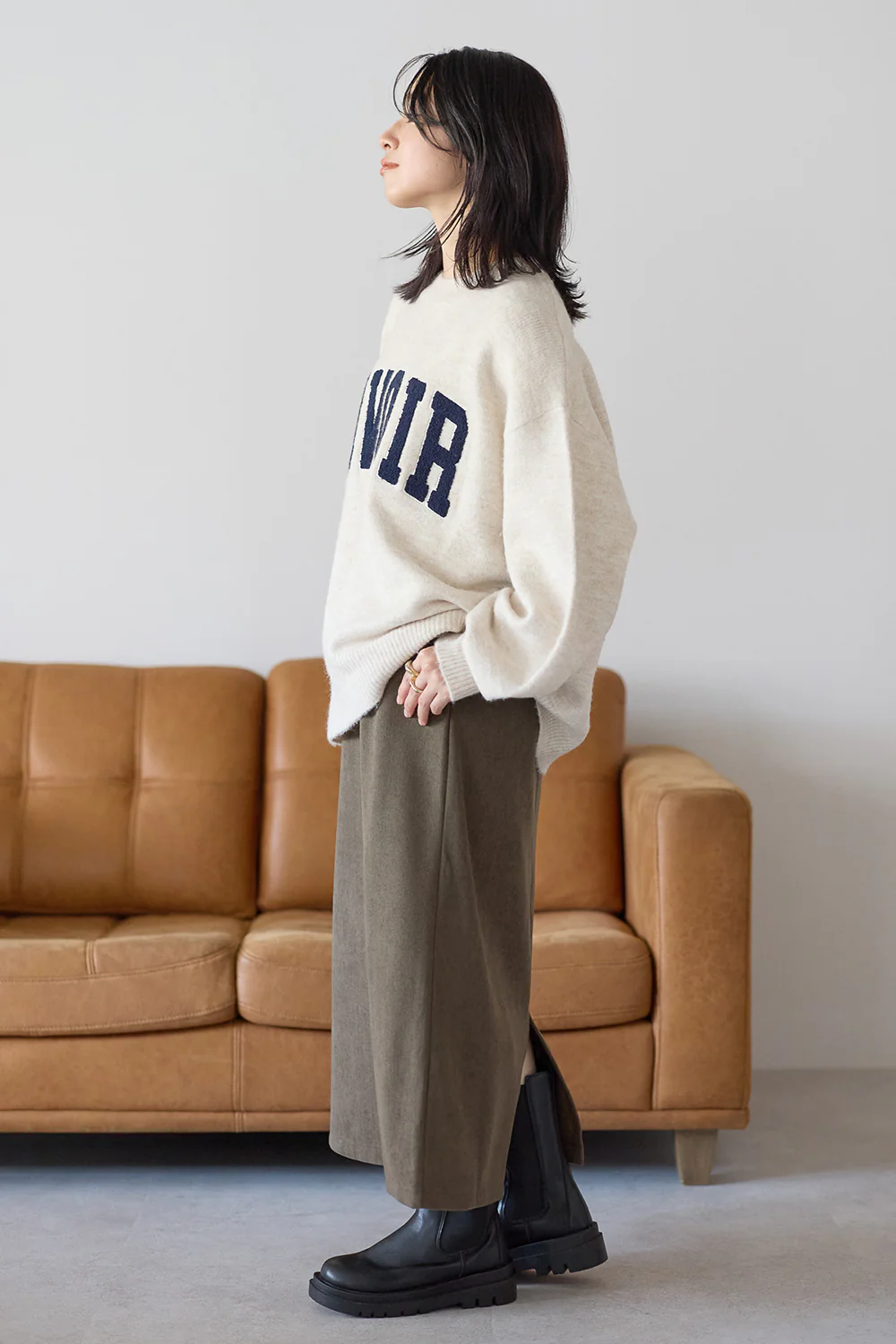 コーデュロイ裏ボンディングスカート - Image 8