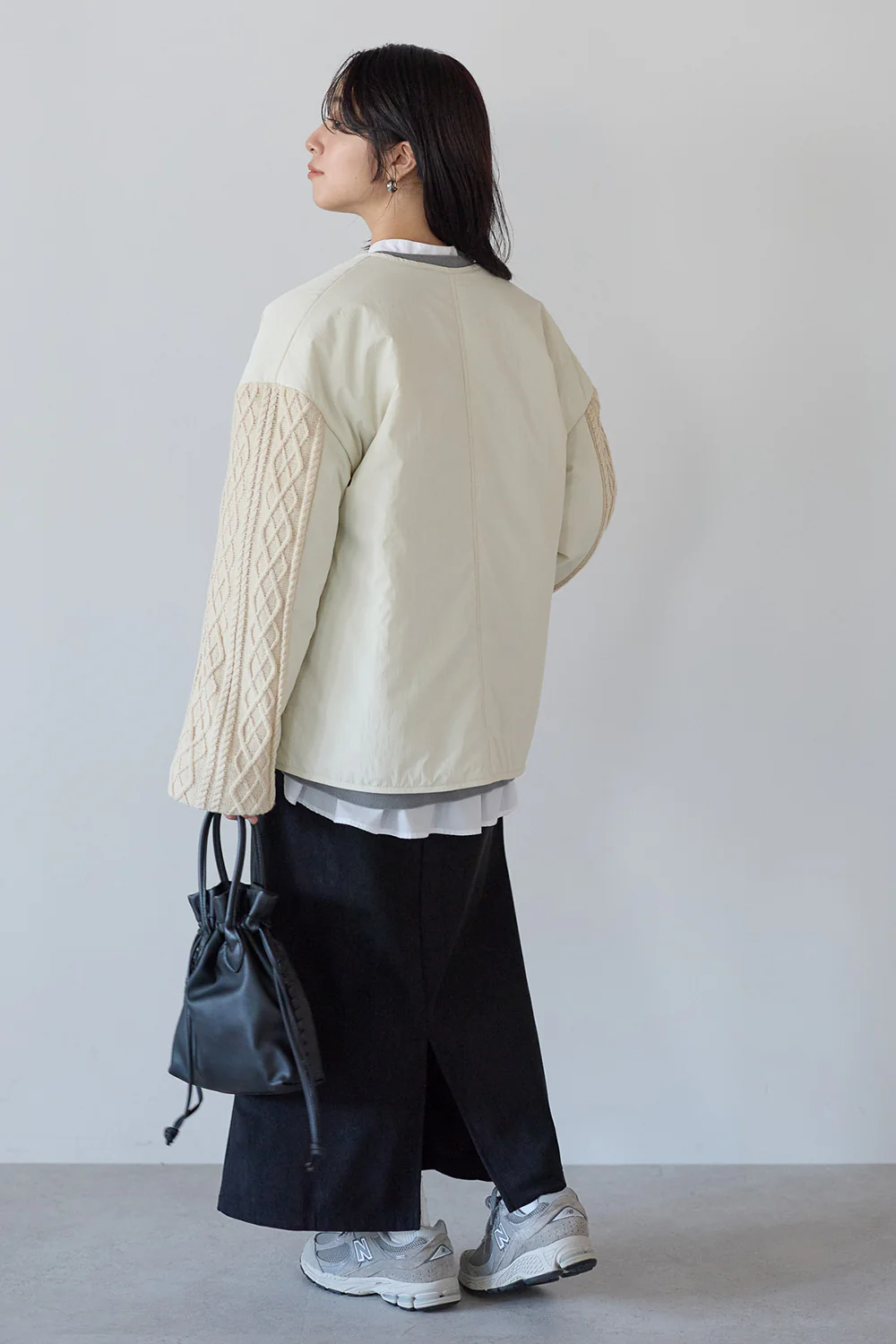 ニットケーブル切替中綿ジャケット - Image 39