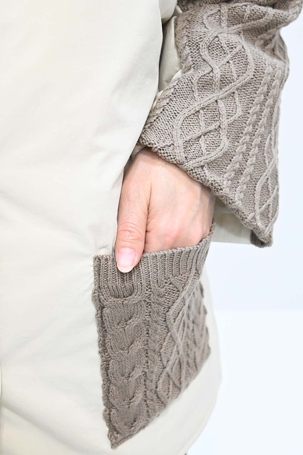 ニットケーブル切替中綿ジャケット - Image 68