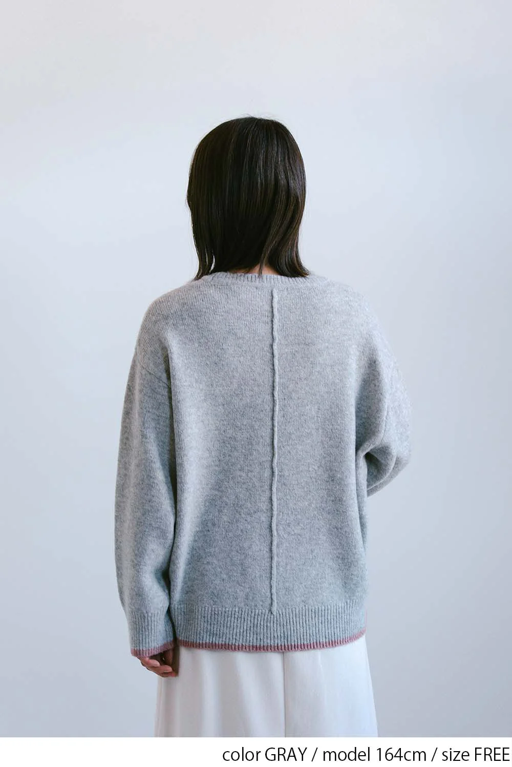 配色ニットクループルオーバー - Image 16