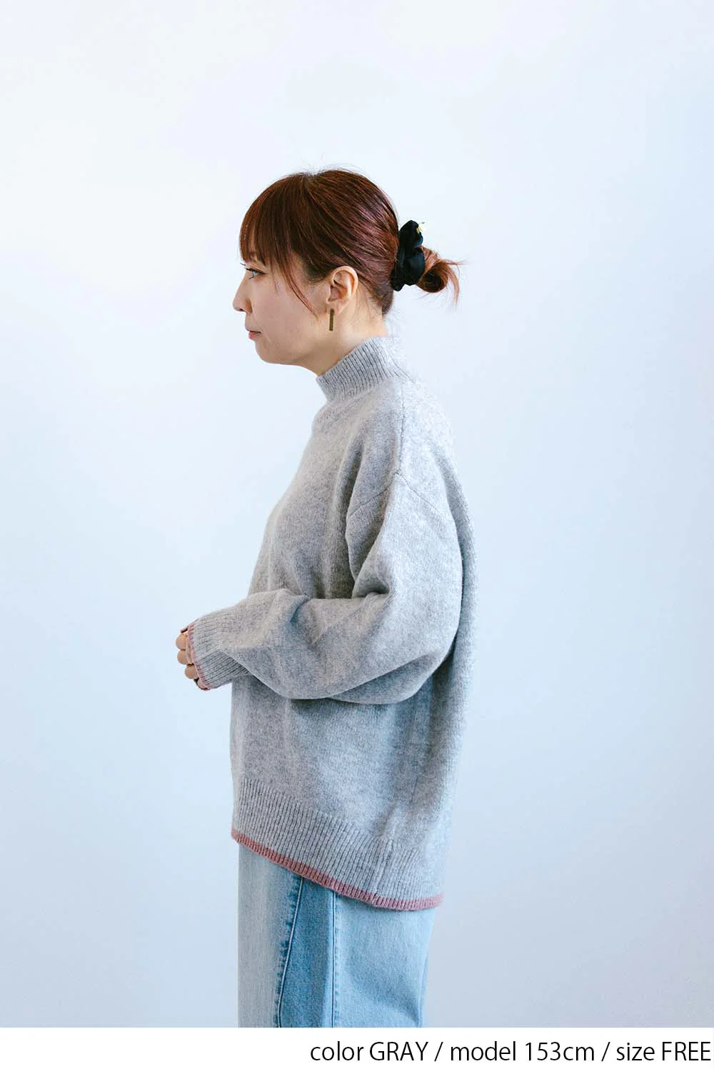 配色ニットハイネックプルオーバー - Image 15