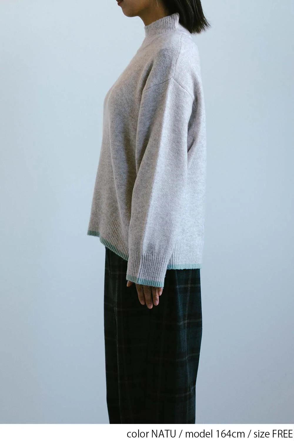 配色ニットハイネックプルオーバー - Image 18