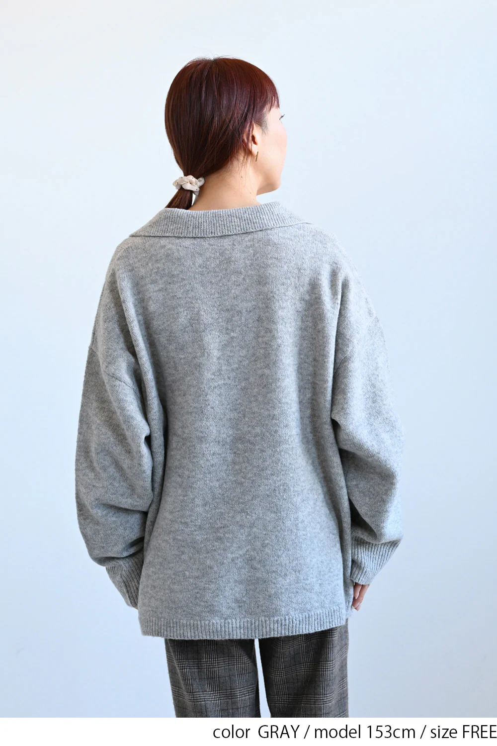襟付きスキッパーニットプルオーバー - Image 12