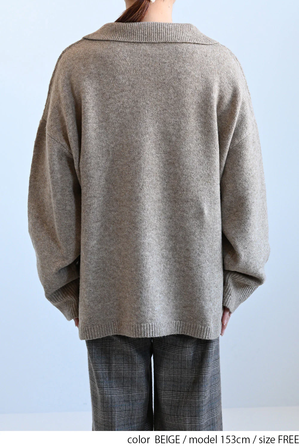 襟付きスキッパーニットプルオーバー - Image 15