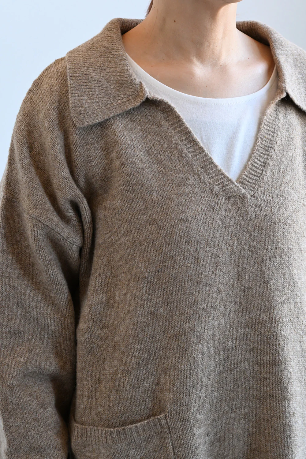 襟付きスキッパーニットプルオーバー - Image 17