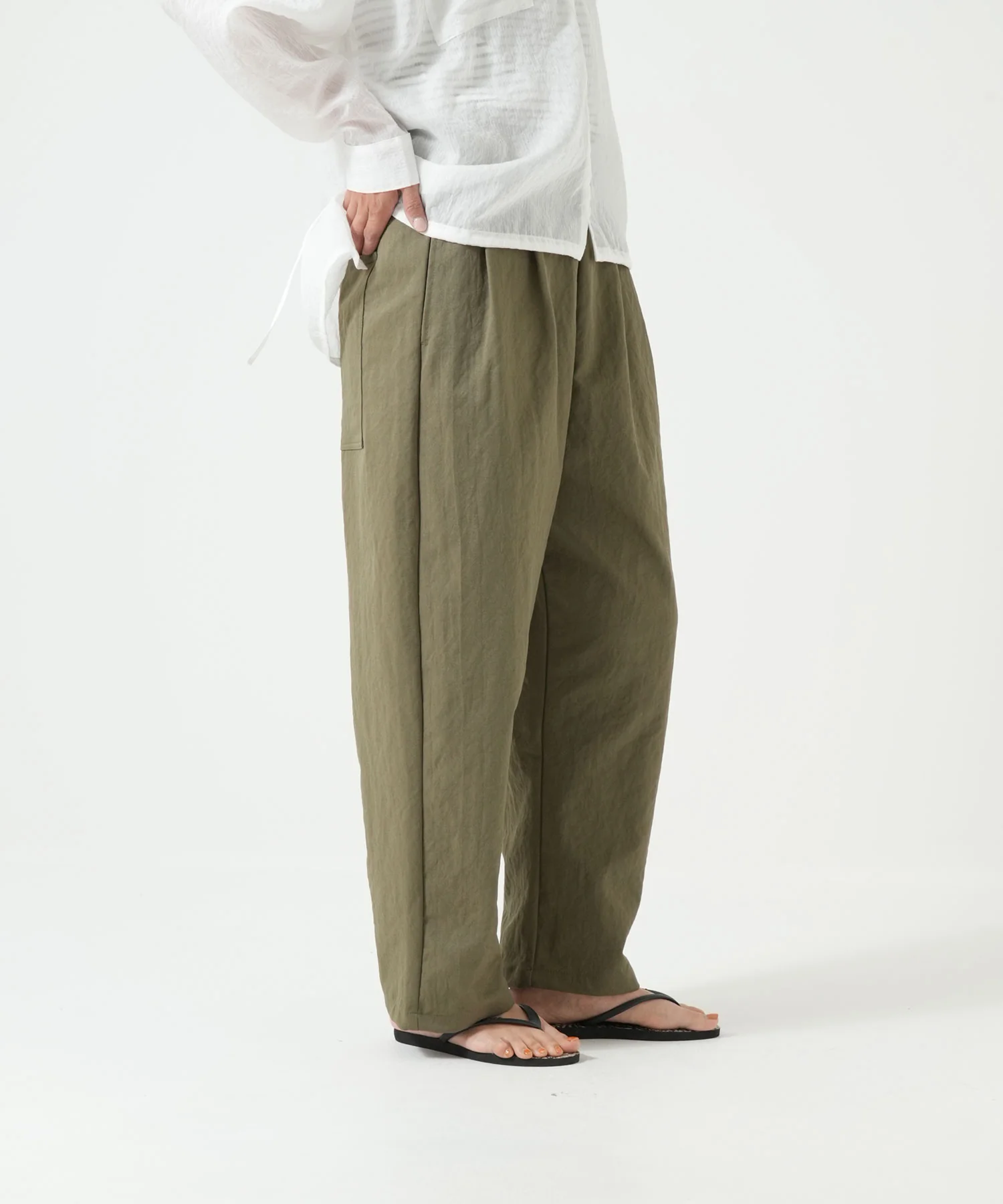 ゆったりラクのびタックワイドパンツ - Image 16