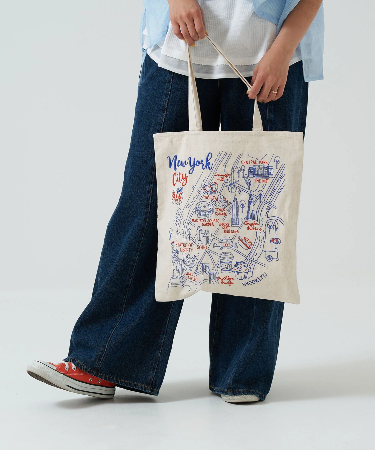 刺繍トートバッグ  ニューヨーク - Image 4