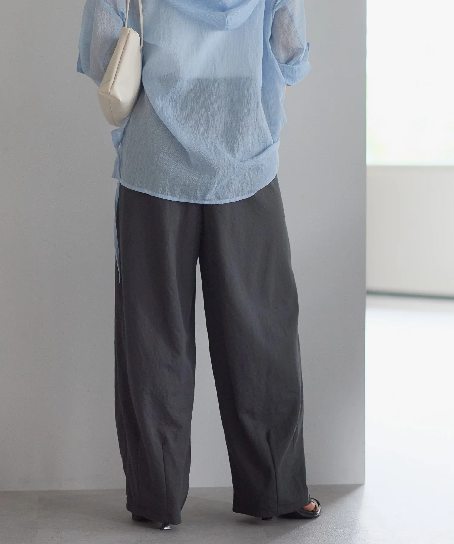 【接触冷感×選べる着丈】R/Nカノコタックワイドカーブパンツ - Image 27