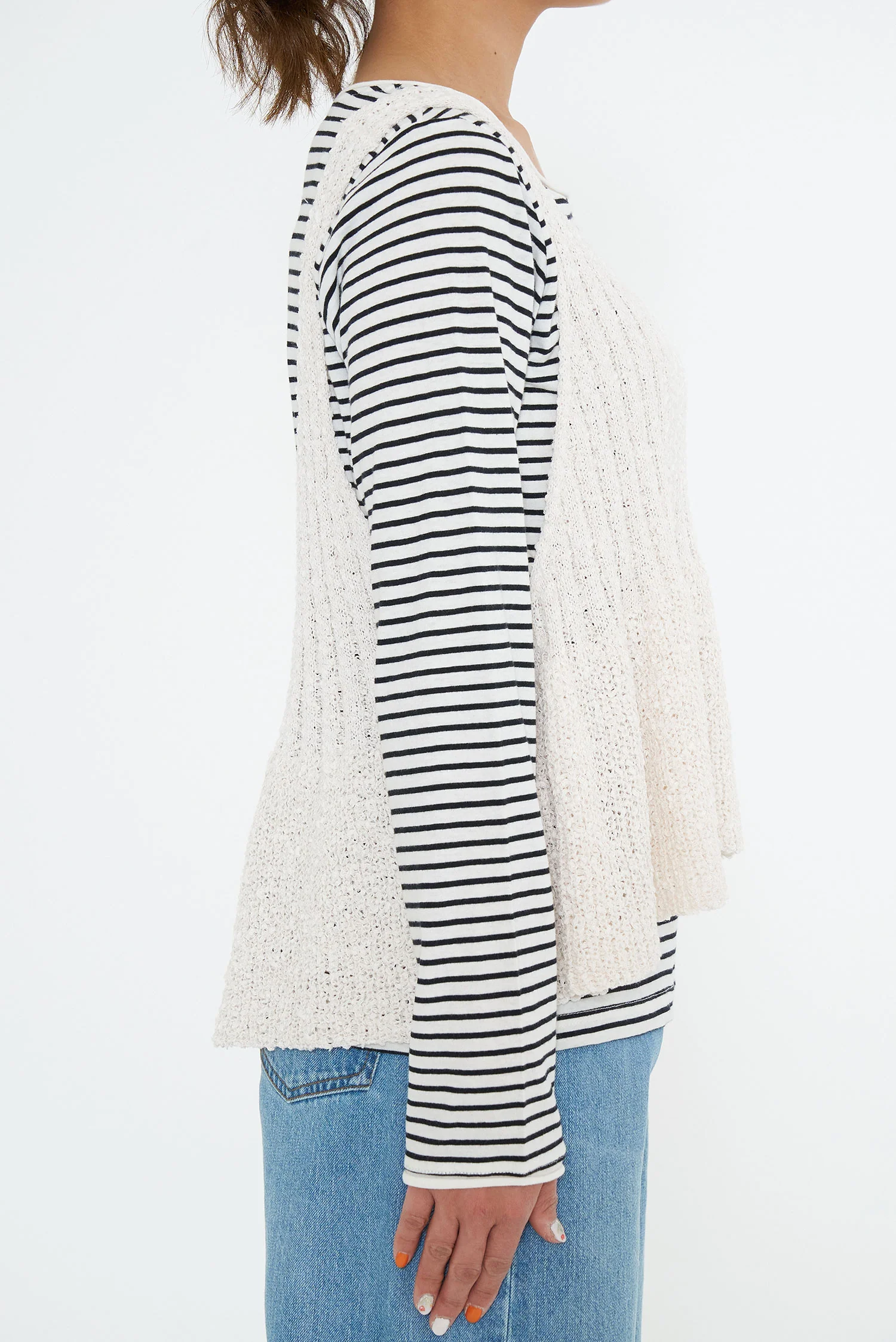 テープヤーンペプラムニット - Image 14