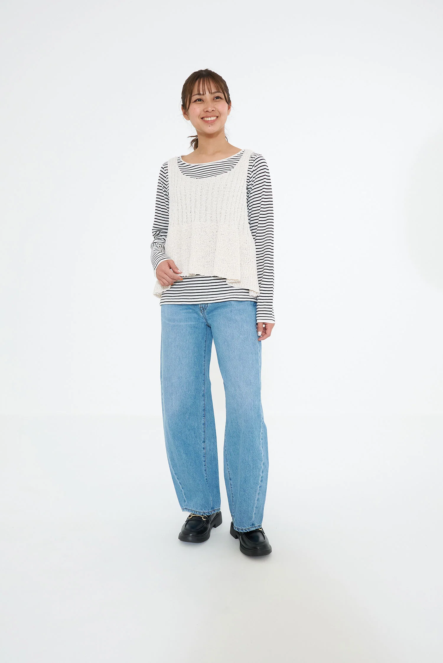 テープヤーンペプラムニット - Image 4