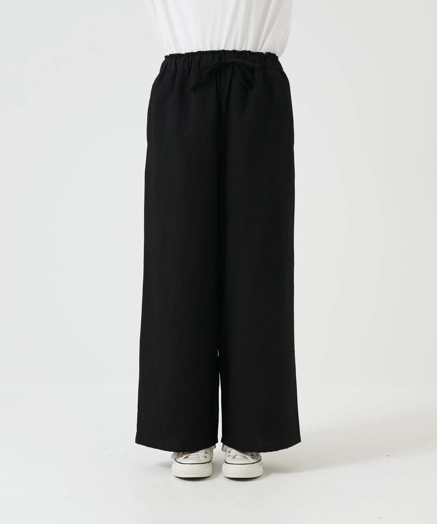 やわらかスラブウェストギャザーワイドパンツ - Image 36