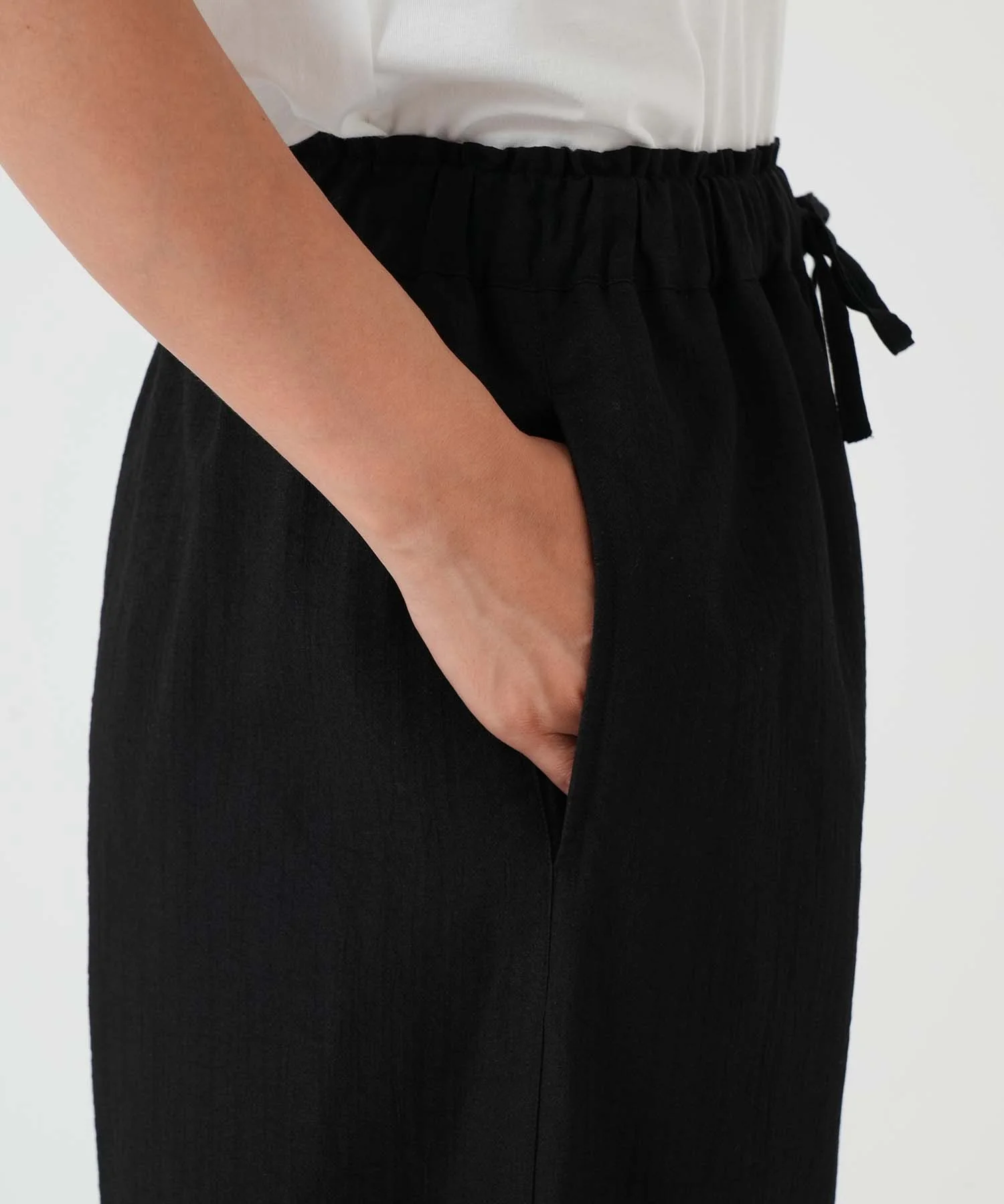 やわらかスラブウェストギャザーワイドパンツ - Image 41