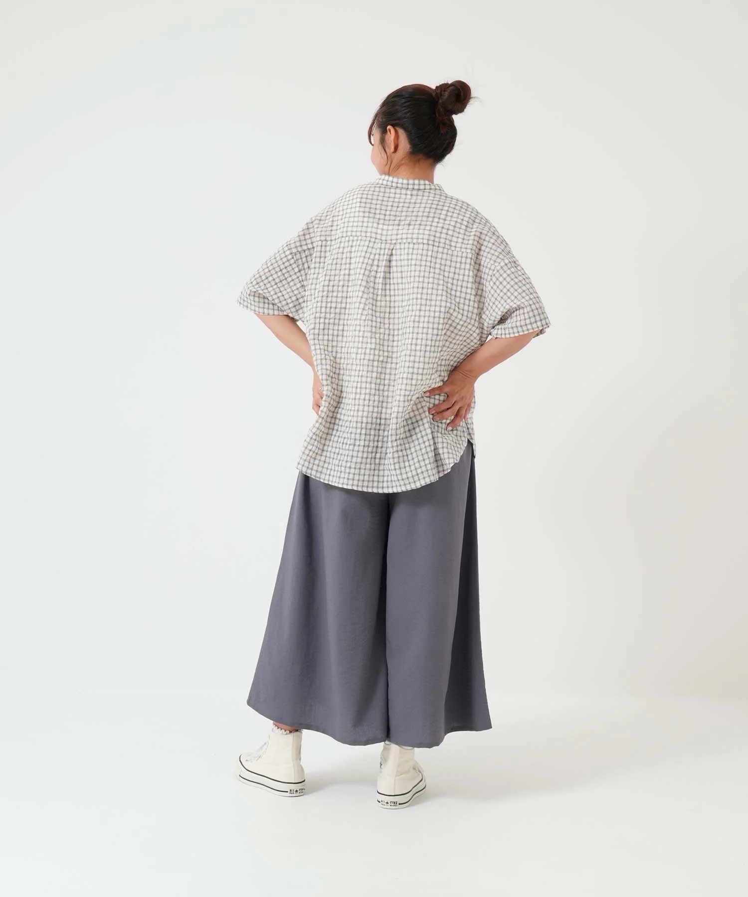 やわらかスラブギャザーワイドガウチョ - Image 26